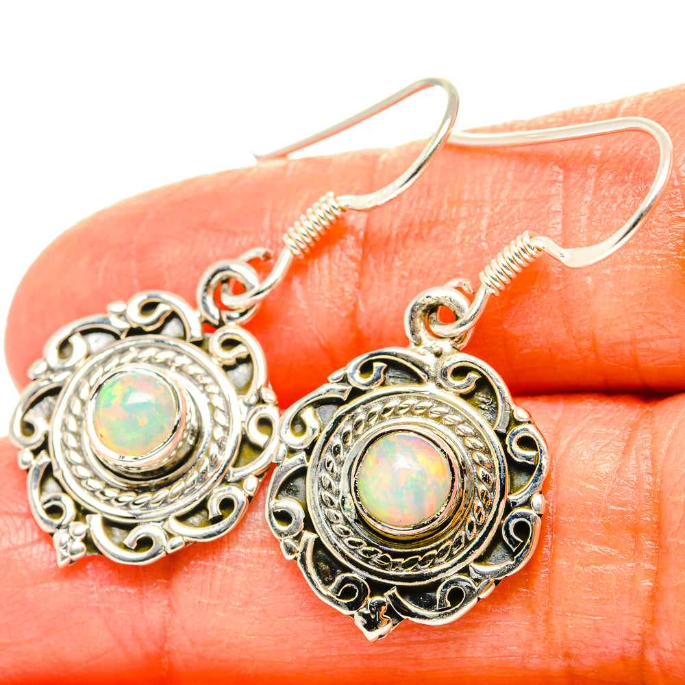 Ethiopian Opal Earrings handcrafted by Ana Silver Co - EARR428897