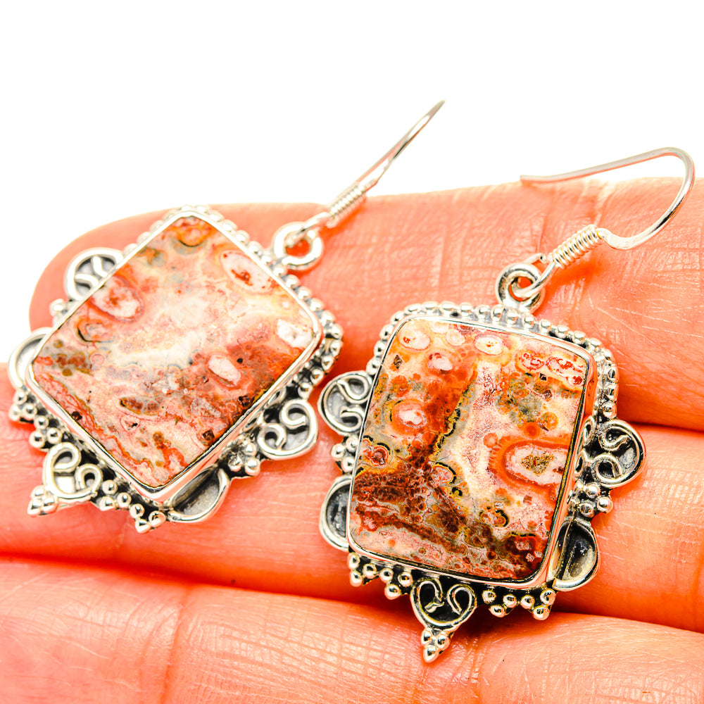 Poppy Jasper Earrings handcrafted by Ana Silver Co - EARR428906