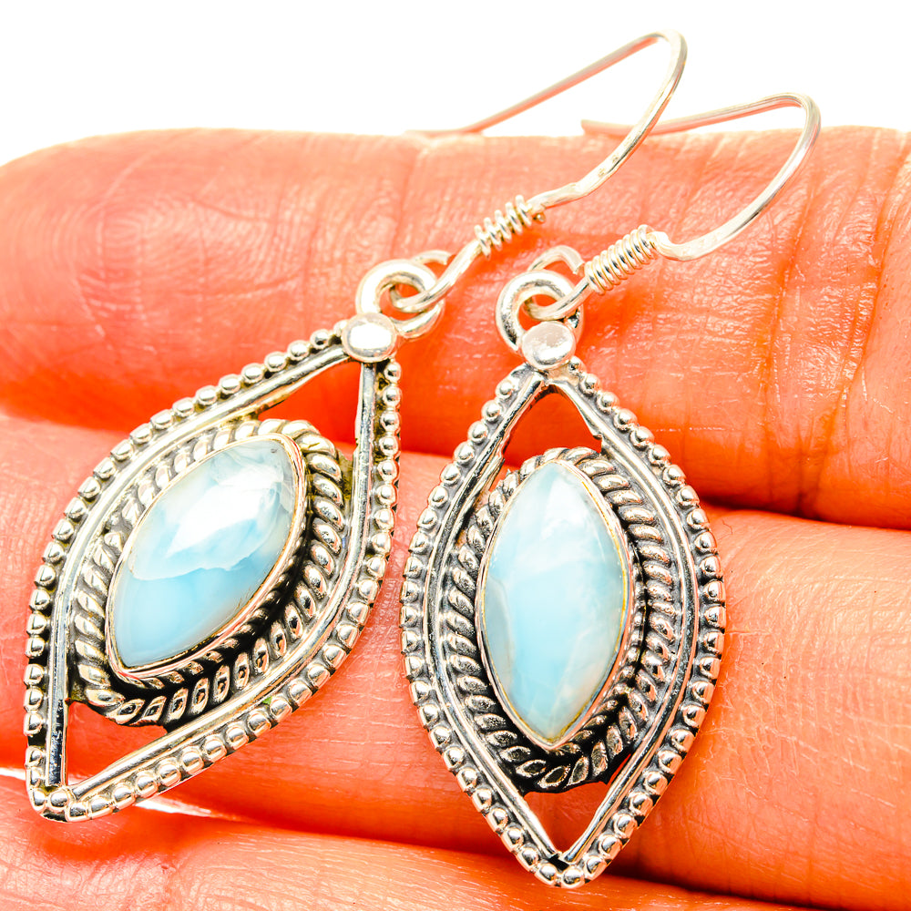 Larimar Earrings handcrafted by Ana Silver Co - EARR428907
