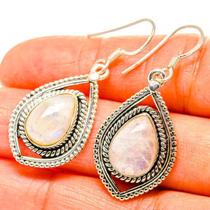 Rainbow Moonstone Earrings handcrafted by Ana Silver Co - EARR428920