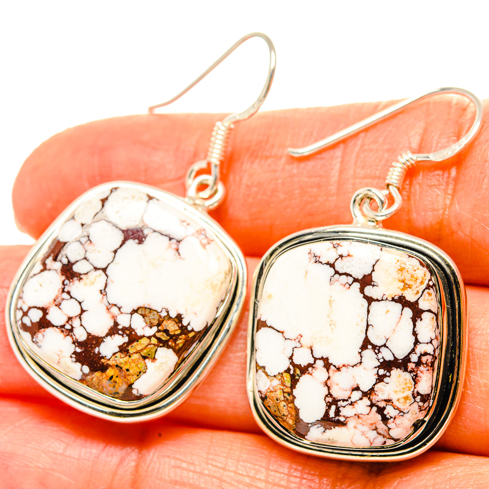 Wild Horse Jasper Earrings handcrafted by Ana Silver Co - EARR428922