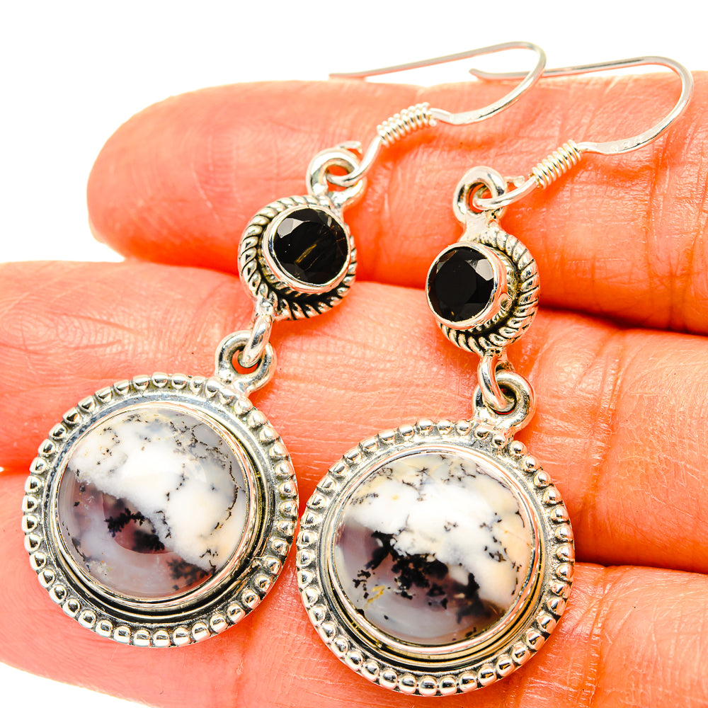 Dendritic Opal Earrings handcrafted by Ana Silver Co - EARR428924