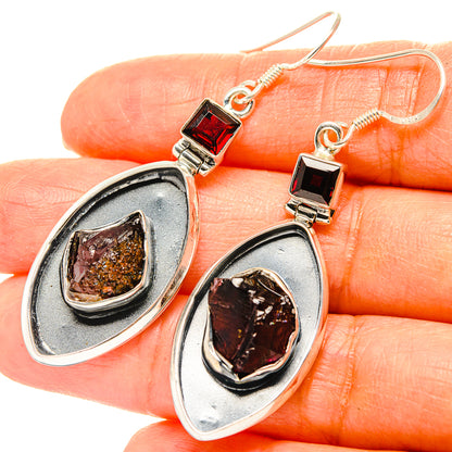 Garnet Earrings handcrafted by Ana Silver Co - EARR428928