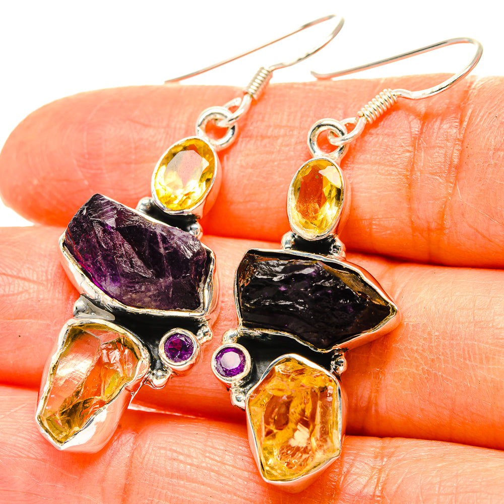 Amethyst Earrings handcrafted by Ana Silver Co - EARR428941
