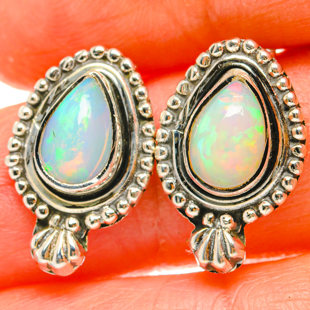 Ethiopian Opal Earrings handcrafted by Ana Silver Co - EARR428944