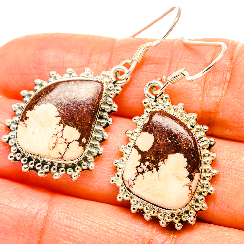 Wild Horse Jasper Earrings handcrafted by Ana Silver Co - EARR428952