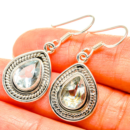 Blue Topaz Earrings handcrafted by Ana Silver Co - EARR428954
