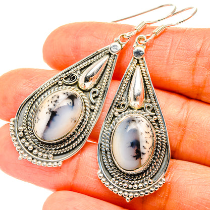 Dendritic Opal Earrings handcrafted by Ana Silver Co - EARR428963