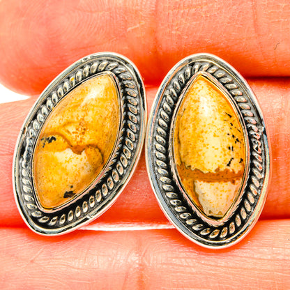 Picture Jasper Earrings handcrafted by Ana Silver Co - EARR428965