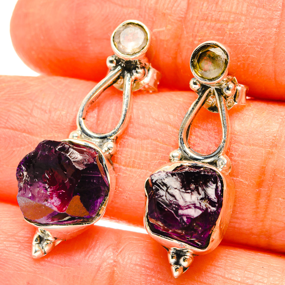 Amethyst Earrings handcrafted by Ana Silver Co - EARR428967
