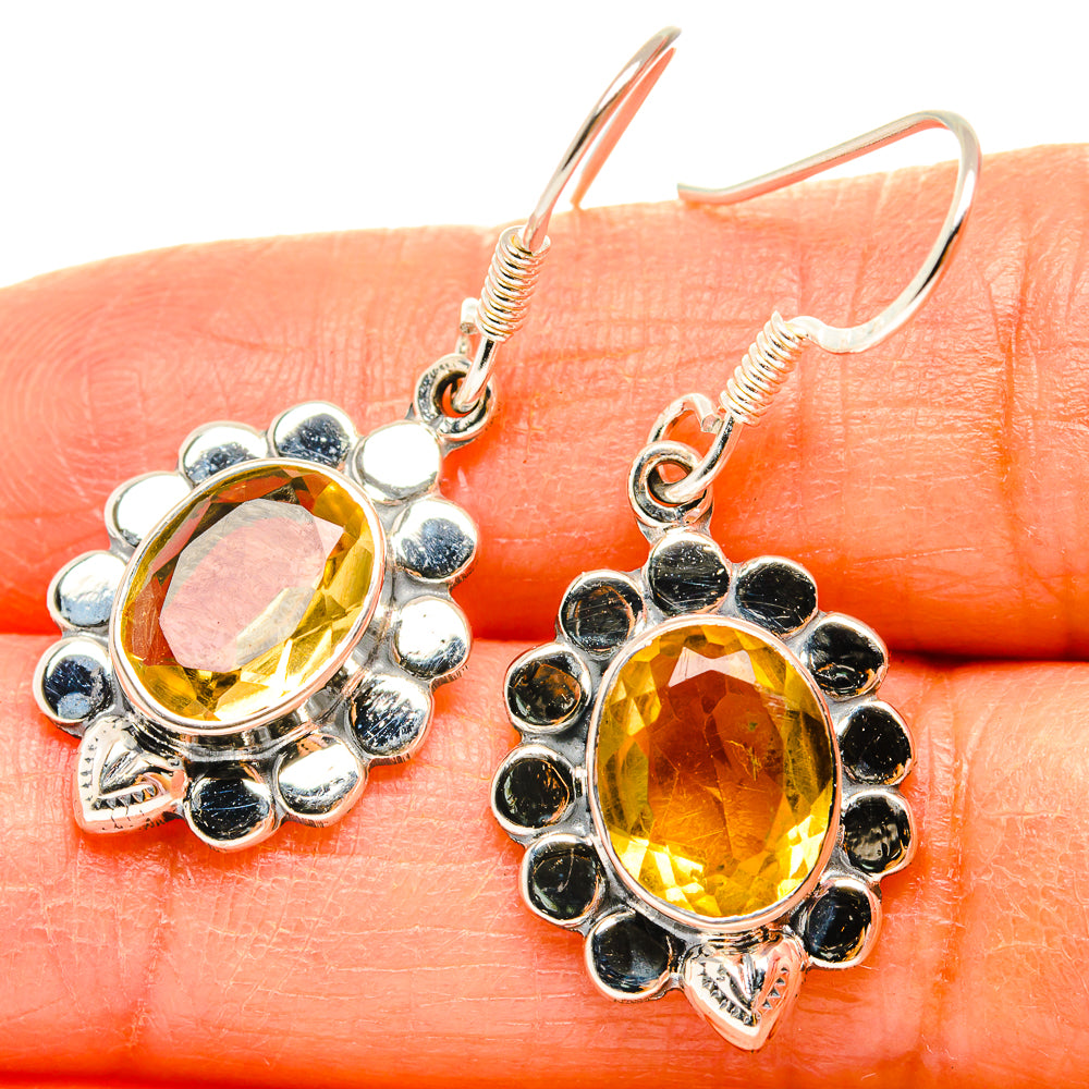 Citrine Earrings handcrafted by Ana Silver Co - EARR428970