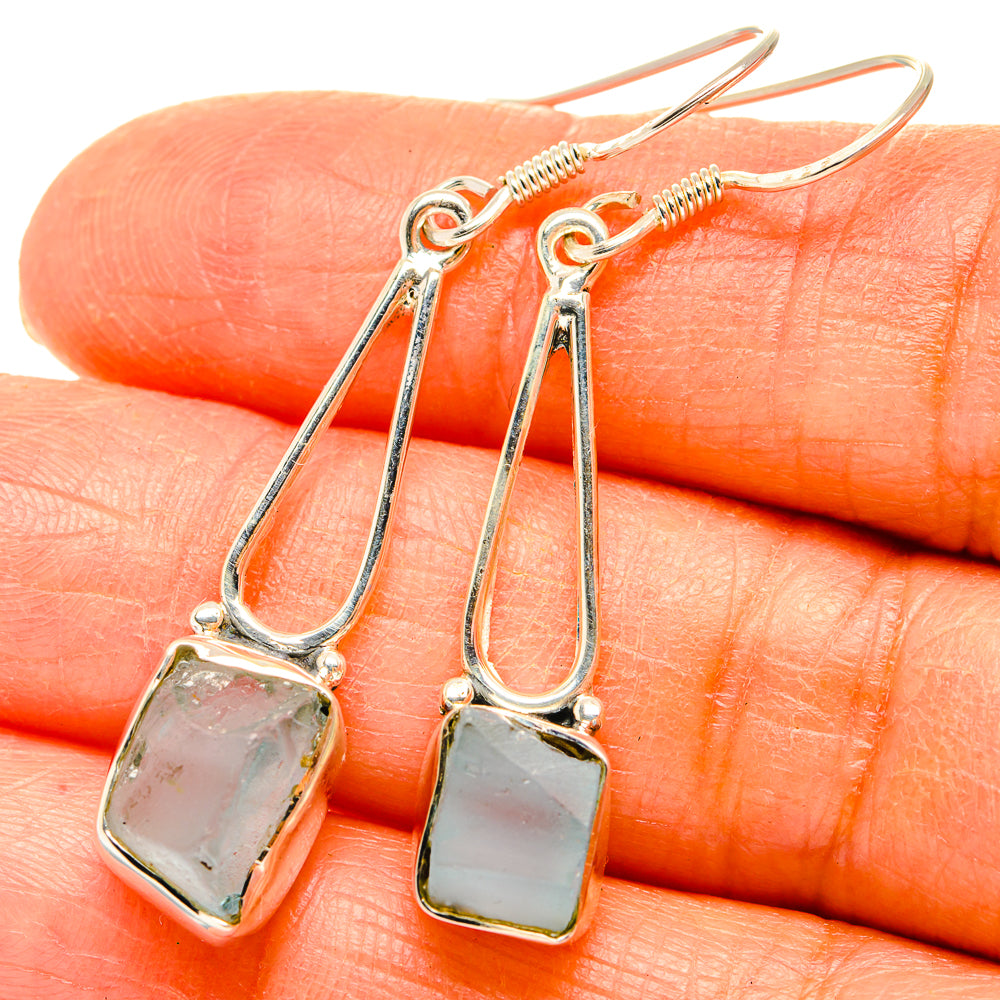Aquamarine Earrings handcrafted by Ana Silver Co - EARR428976