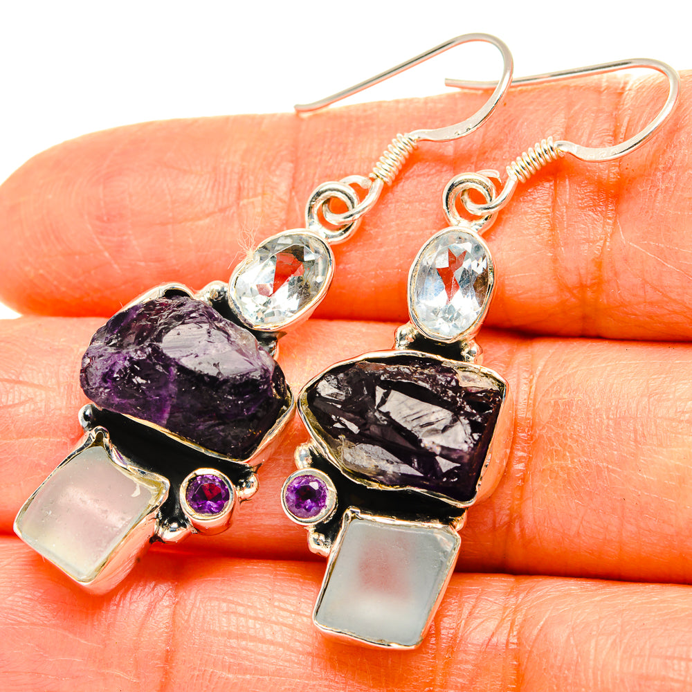 Amethyst Earrings handcrafted by Ana Silver Co - EARR428978