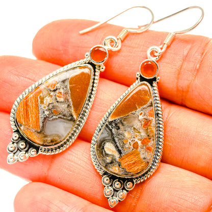 Brecciated Mookaite Earrings handcrafted by Ana Silver Co - EARR428988