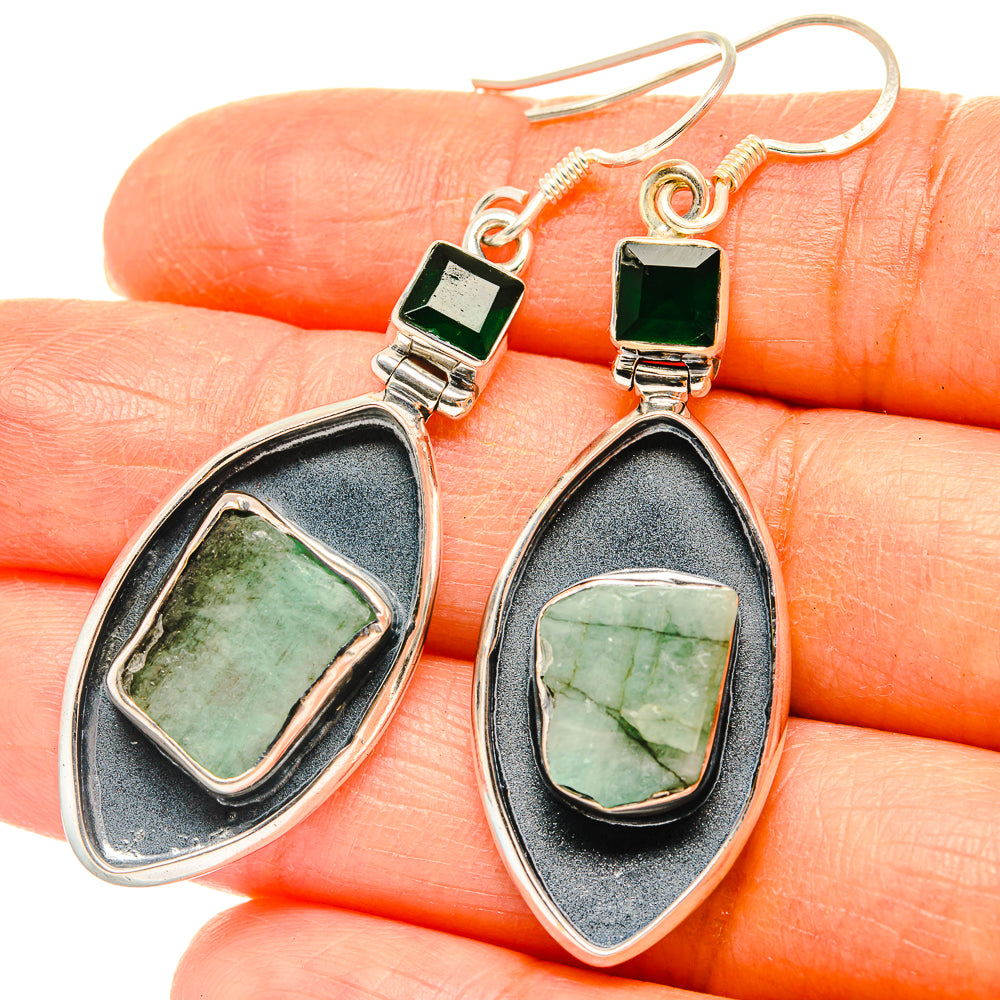 Green Tourmaline Earrings handcrafted by Ana Silver Co - EARR428992