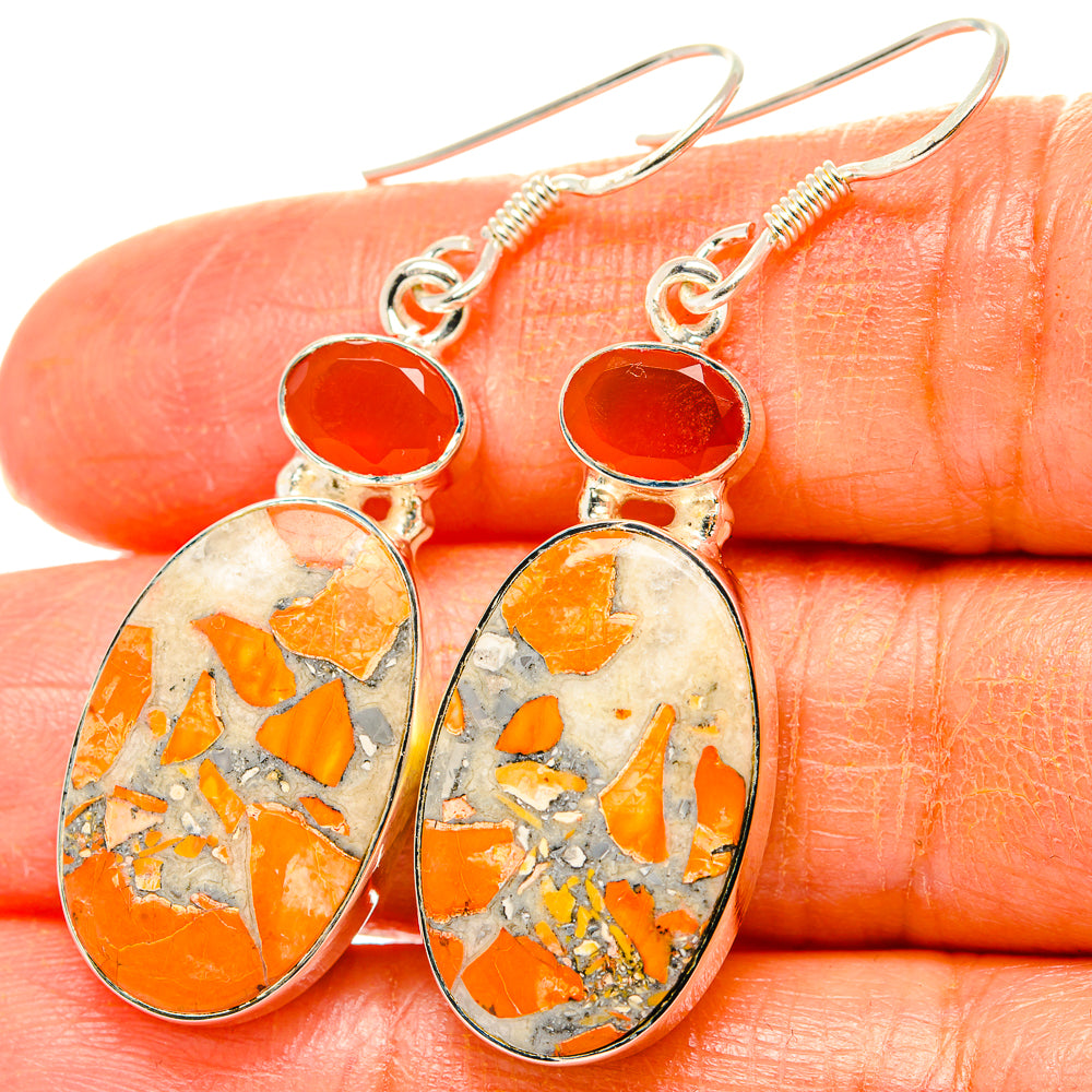 Maligano Jasper Earrings handcrafted by Ana Silver Co - EARR429000