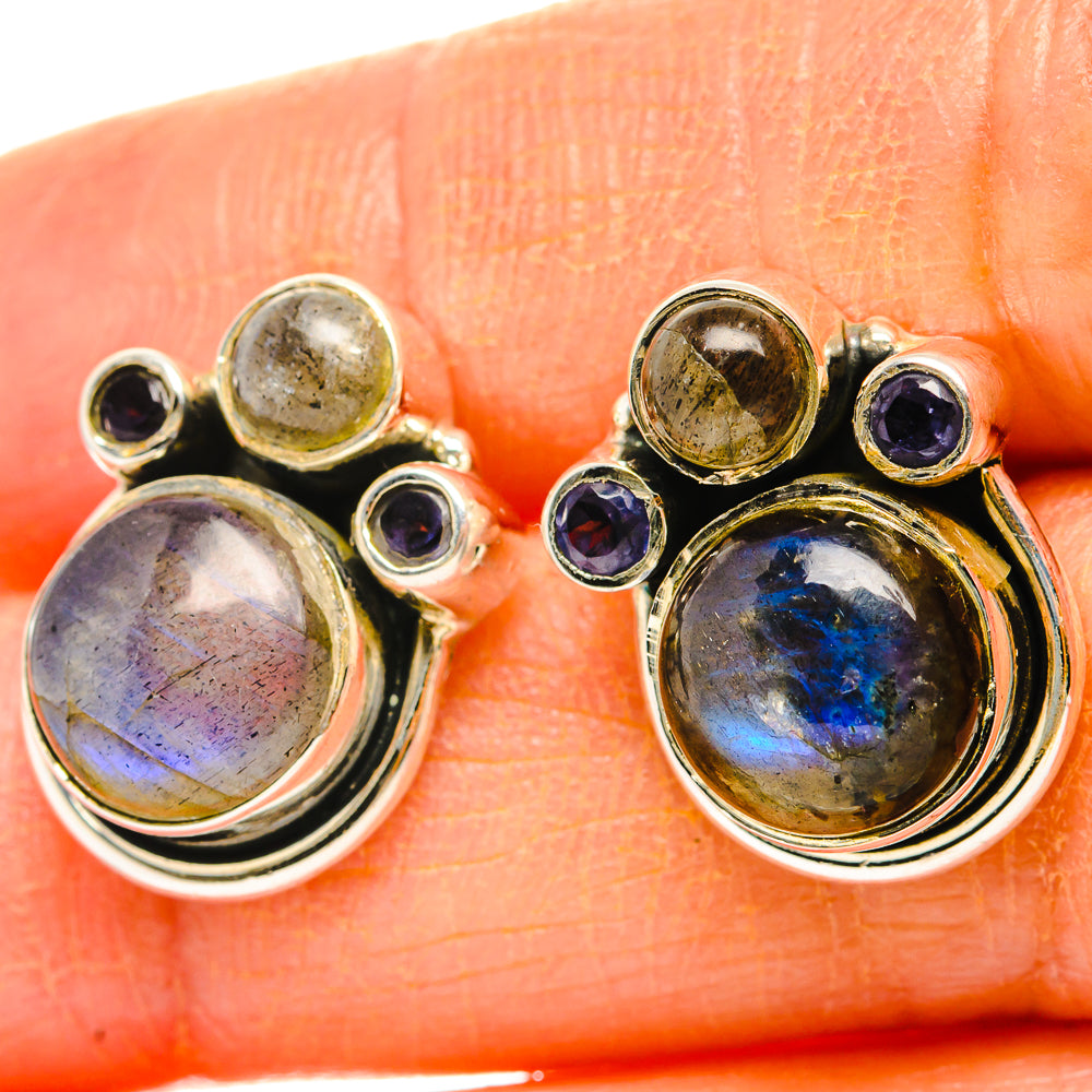 Labradorite Earrings handcrafted by Ana Silver Co - EARR429003
