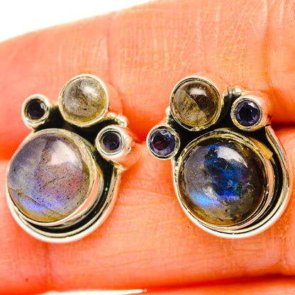 Labradorite Earrings handcrafted by Ana Silver Co - EARR429003