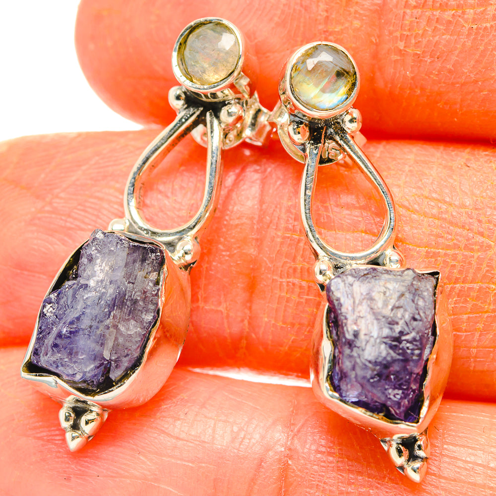 Tanzanite Earrings handcrafted by Ana Silver Co - EARR429016