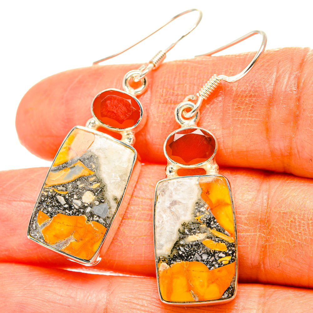 Maligano Jasper Earrings handcrafted by Ana Silver Co - EARR429021