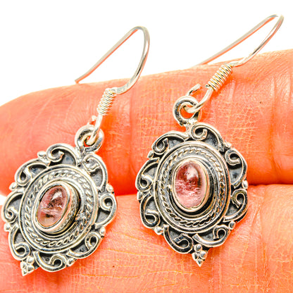 Pink Tourmaline Earrings handcrafted by Ana Silver Co - EARR429024