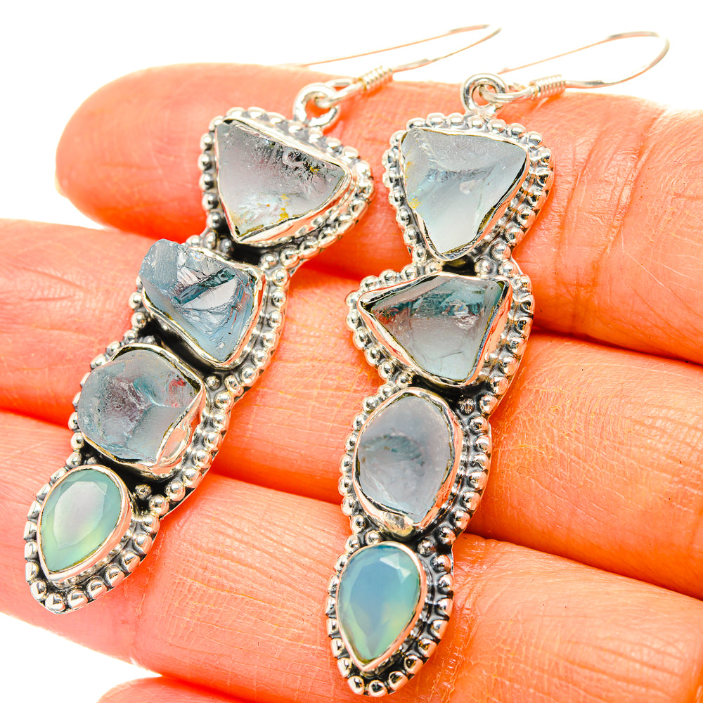 Aquamarine Earrings handcrafted by Ana Silver Co - EARR429040