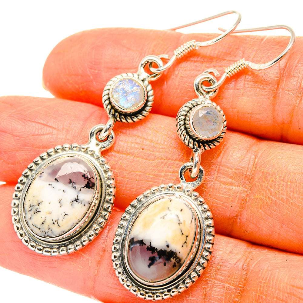 Dendritic Opal Earrings handcrafted by Ana Silver Co - EARR429044