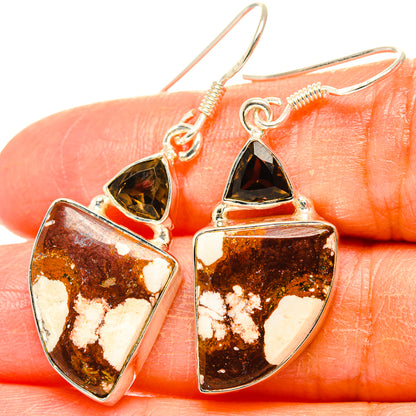 Wild Horse Jasper Earrings handcrafted by Ana Silver Co - EARR429048