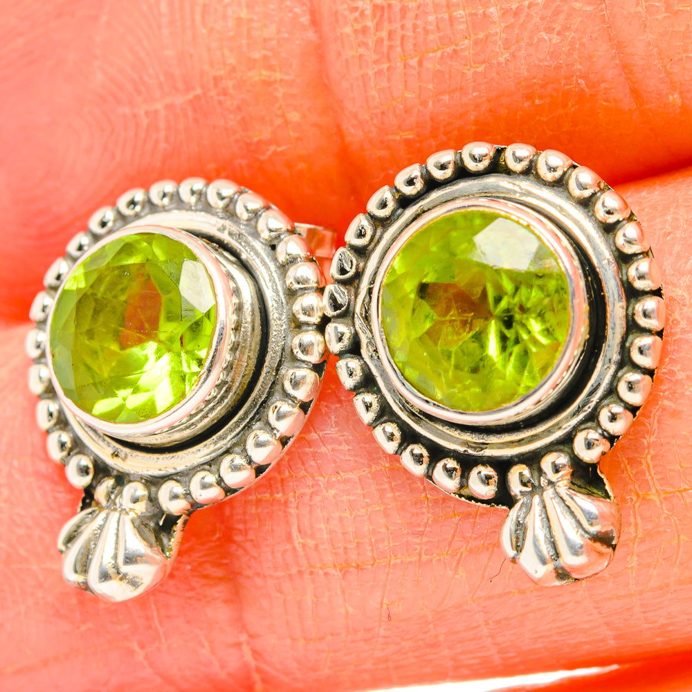 Peridot Earrings handcrafted by Ana Silver Co - EARR429050