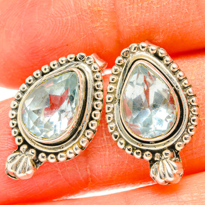 Blue Topaz Earrings handcrafted by Ana Silver Co - EARR429058