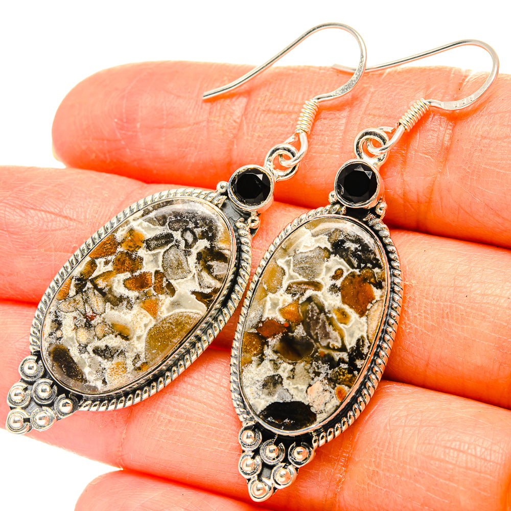 Ocean Jasper Earrings handcrafted by Ana Silver Co - EARR429085