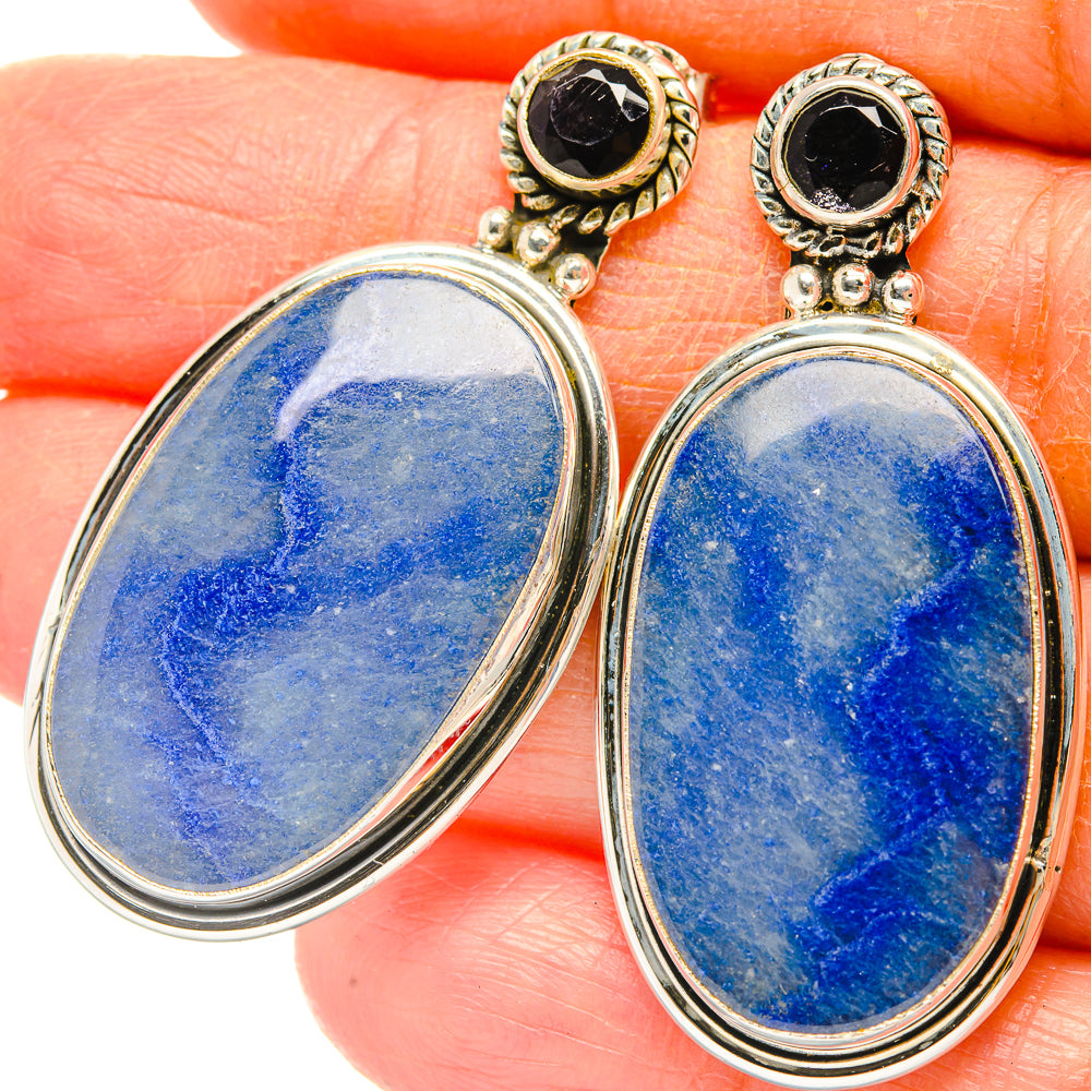 Sodalite Earrings handcrafted by Ana Silver Co - EARR429090