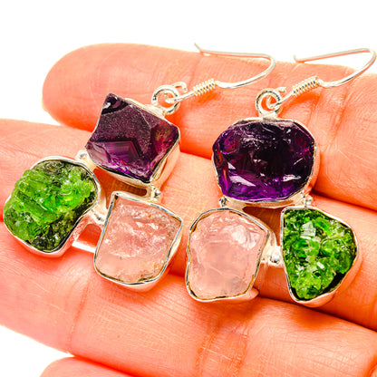 Amethyst Earrings handcrafted by Ana Silver Co - EARR429092