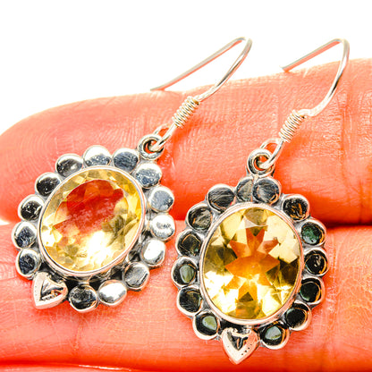 Citrine Earrings handcrafted by Ana Silver Co - EARR429095