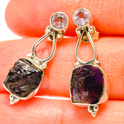 Amethyst Earrings handcrafted by Ana Silver Co - EARR429097