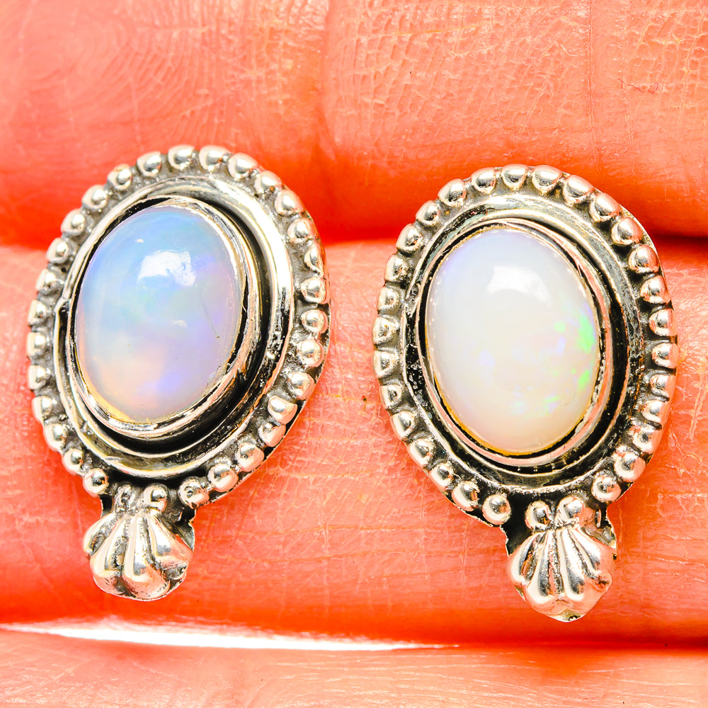 Ethiopian Opal Earrings handcrafted by Ana Silver Co - EARR429098