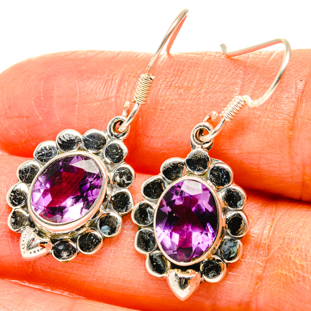 Amethyst Earrings handcrafted by Ana Silver Co - EARR429099