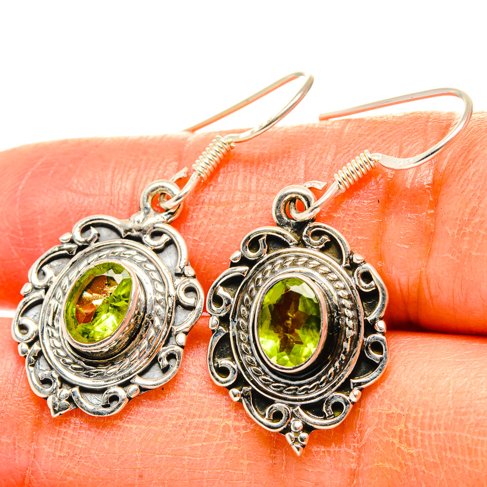 Peridot Earrings handcrafted by Ana Silver Co - EARR429106