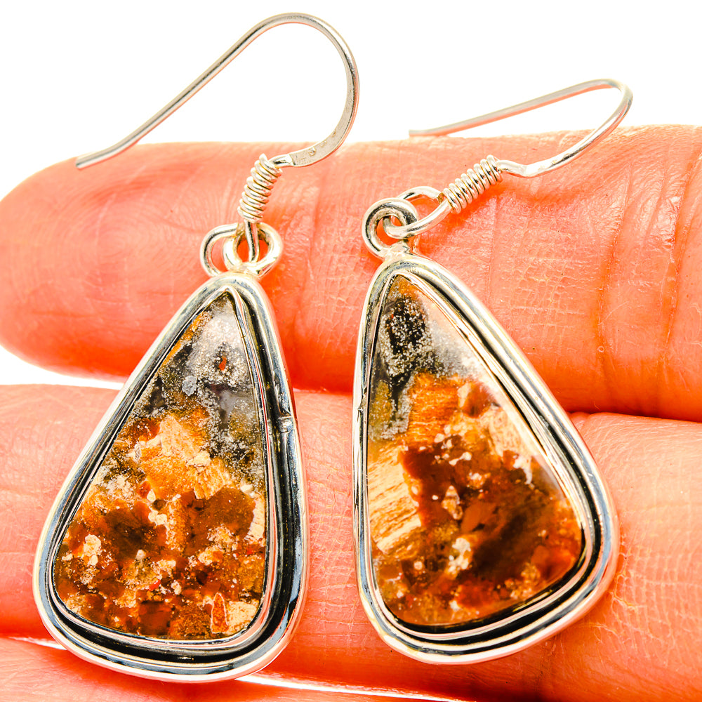 Ocean Jasper Earrings handcrafted by Ana Silver Co - EARR429119