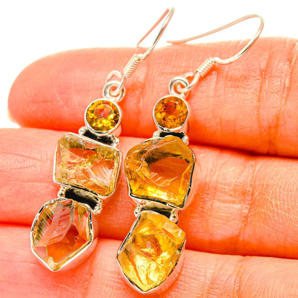 Citrine Earrings handcrafted by Ana Silver Co - EARR429121