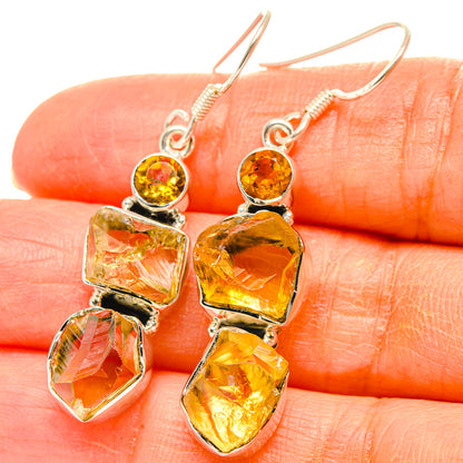 Citrine Earrings handcrafted by Ana Silver Co - EARR429121