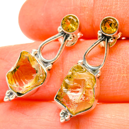 Citrine Earrings handcrafted by Ana Silver Co - EARR429124