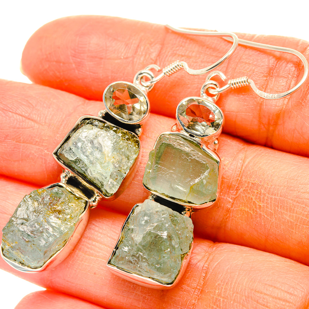 Aquamarine Earrings handcrafted by Ana Silver Co - EARR429129