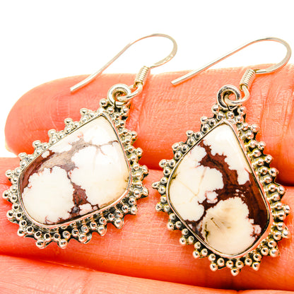 Wild Horse Jasper Earrings handcrafted by Ana Silver Co - EARR429131