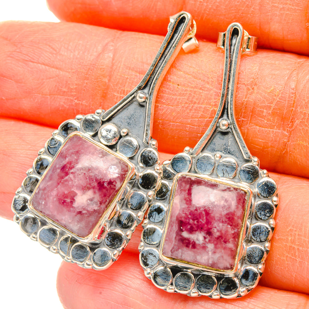 Lepidolite Earrings handcrafted by Ana Silver Co - EARR429134