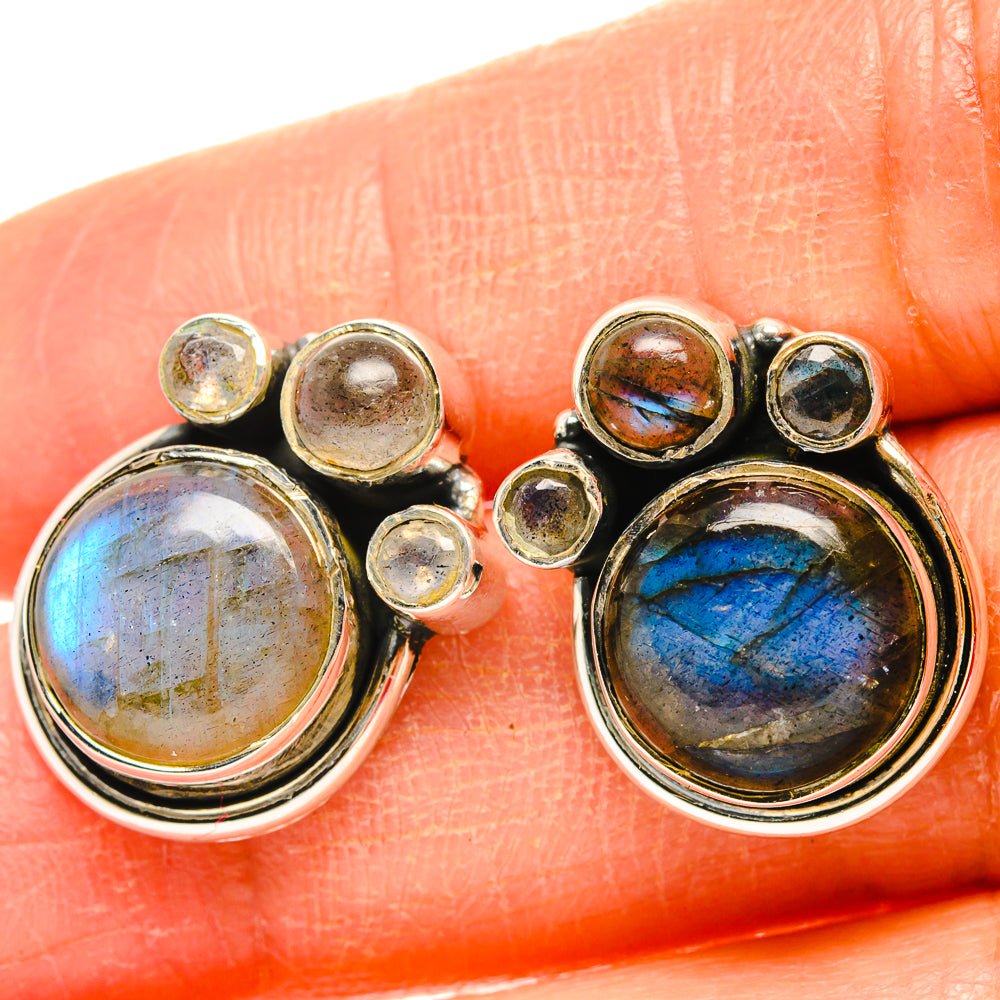 Labradorite Earrings handcrafted by Ana Silver Co - EARR429136