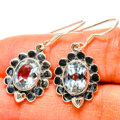 Blue Topaz Earrings handcrafted by Ana Silver Co - EARR429139
