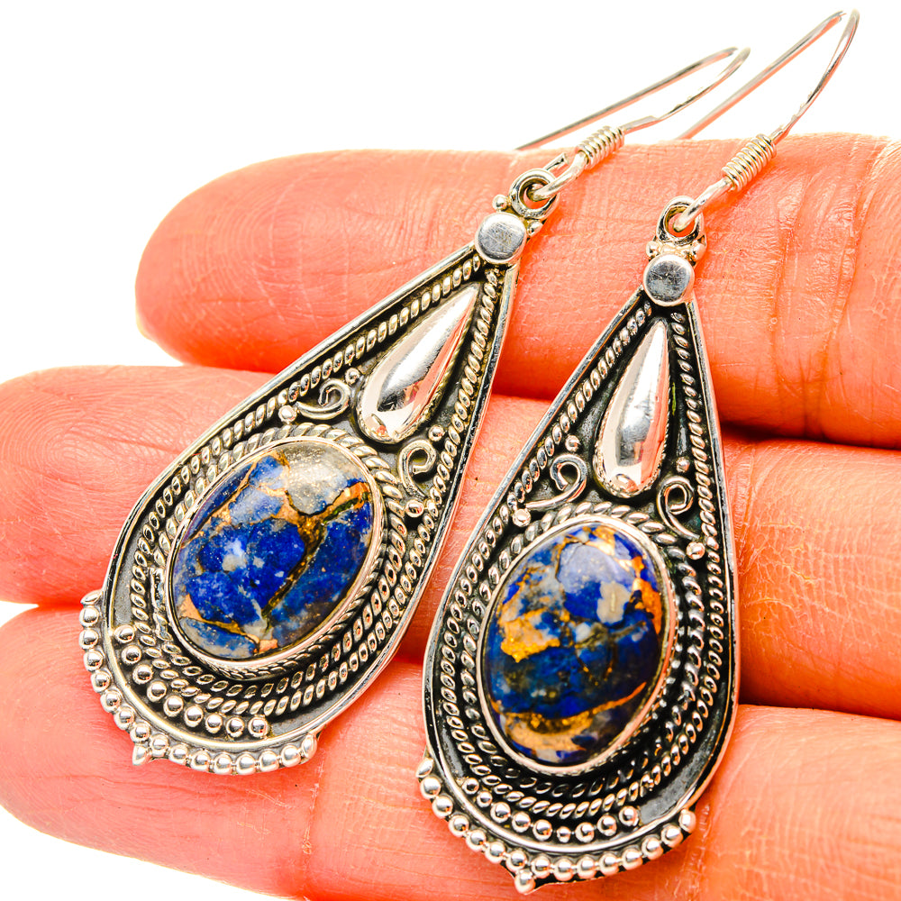 Lapis Lazuli Earrings handcrafted by Ana Silver Co - EARR429140