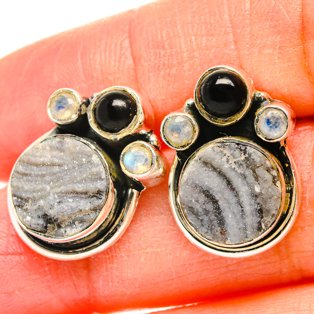Desert Druzy Earrings handcrafted by Ana Silver Co - EARR429145