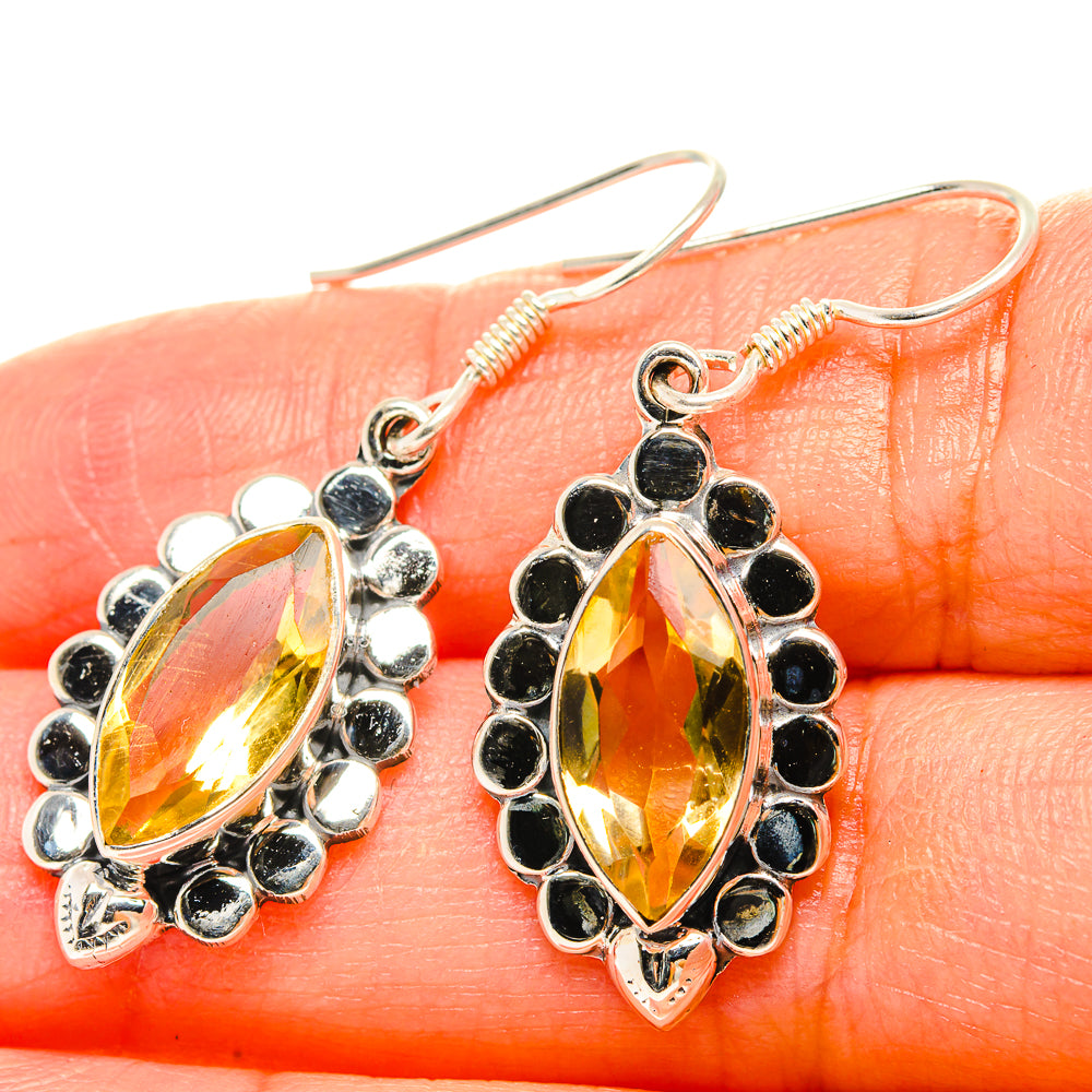 Citrine Earrings handcrafted by Ana Silver Co - EARR429148
